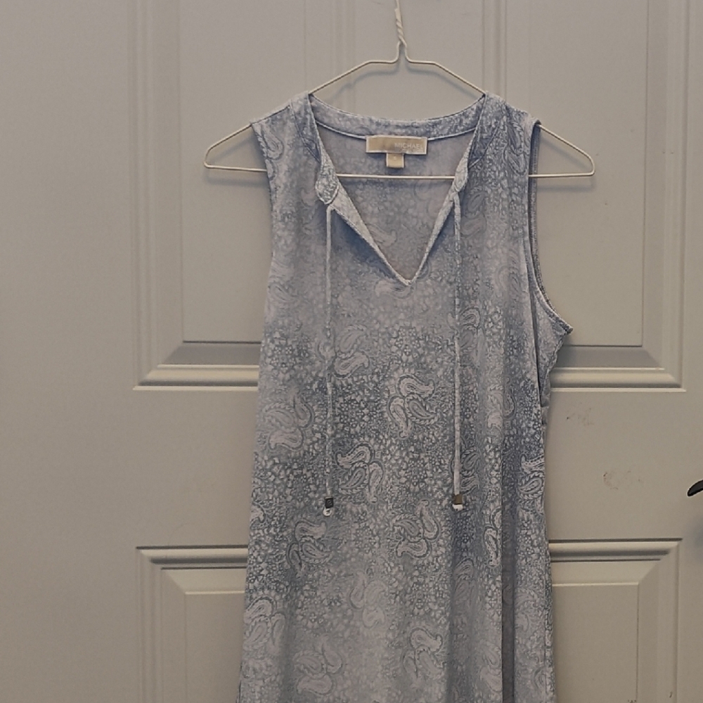 Sleeveless Paisley Dress